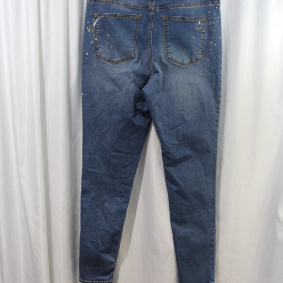 Social Standard by Sanctuary High Rise Skinny‎ Splatter Jeans - Picture 6 of 7